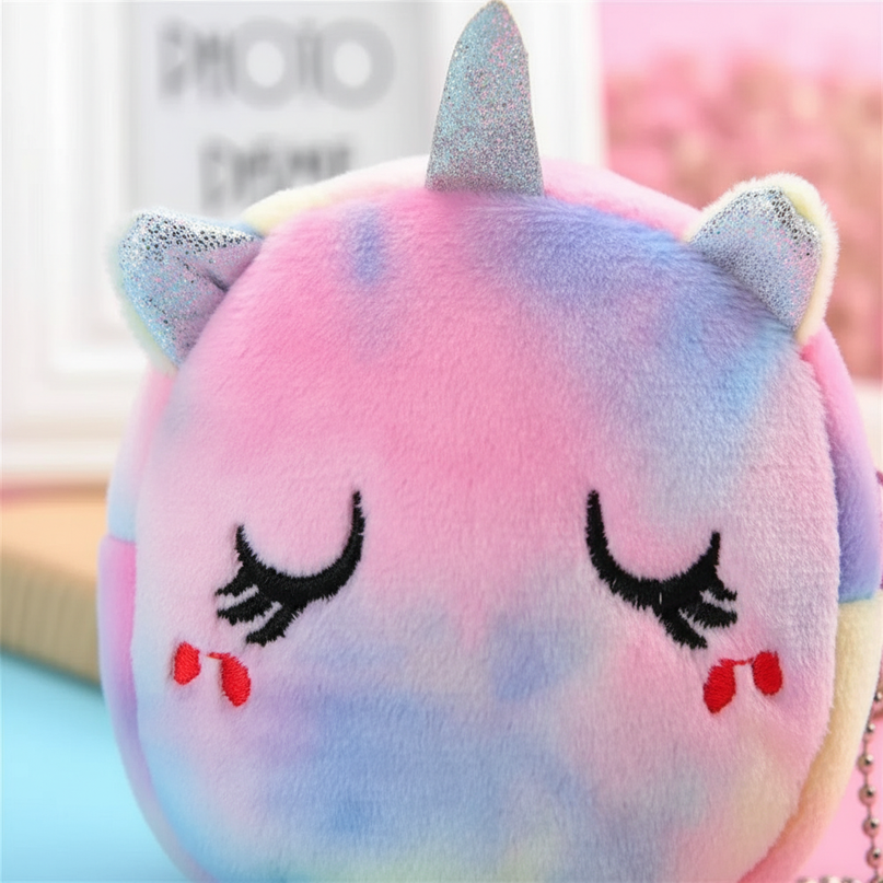 unicorn face coin purse - detail