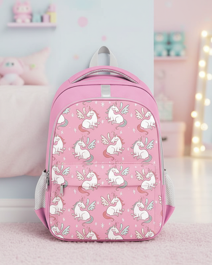 unicorn face school backpack girls - lifestyle