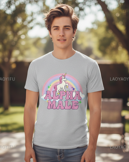 unicorn face shirt - lifestyle