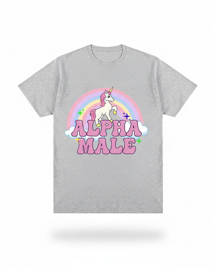 unicorn face shirt - white-bg