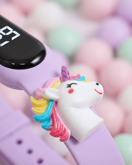 unicorn face watch - detail
