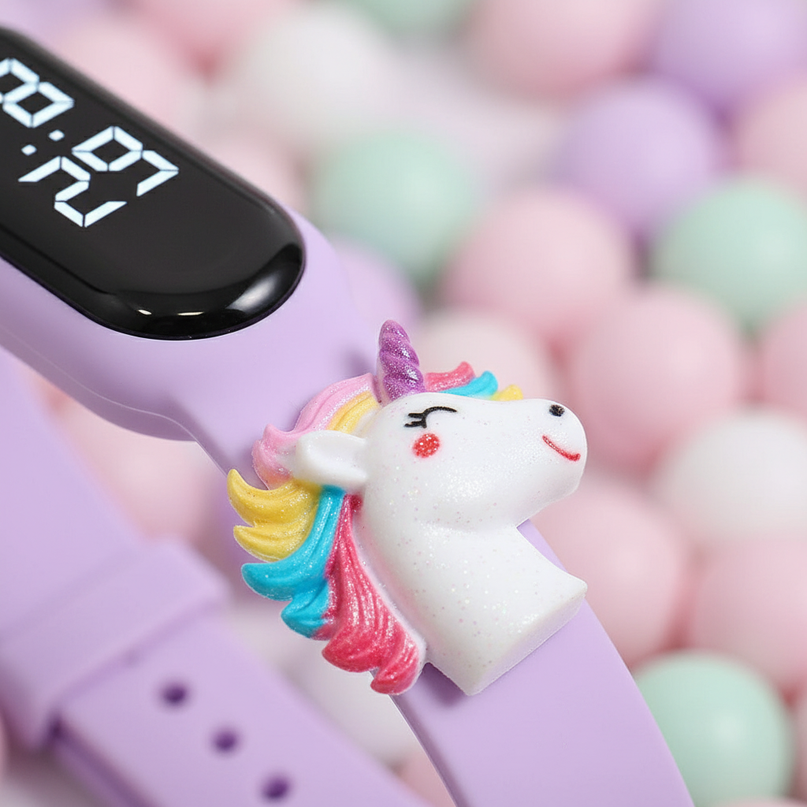 unicorn face watch - detail