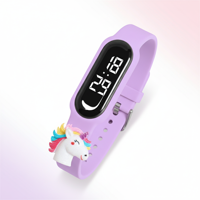 unicorn face watch - white-bg