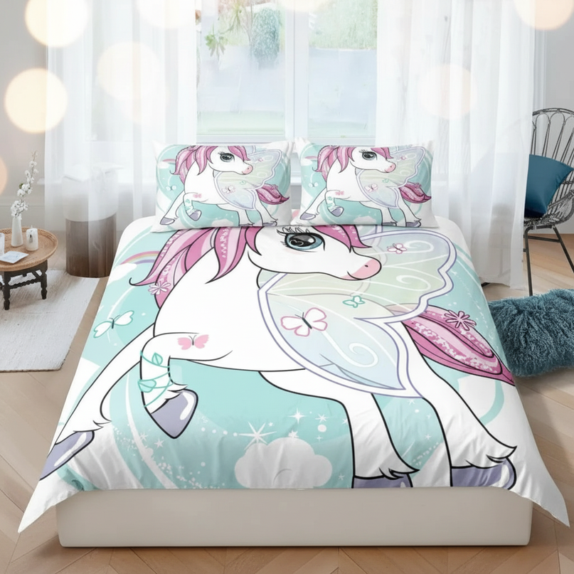 unicorn fairy bedding - lifestyle