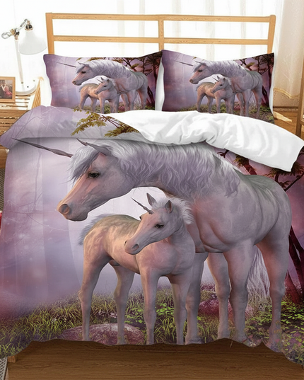 unicorn family bedding - lifestyle