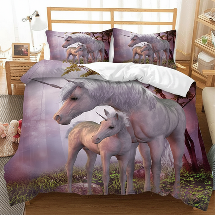 unicorn family bedding - lifestyle