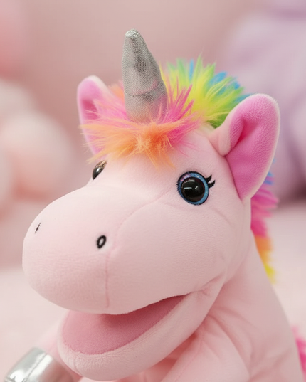 unicorn family plush set - detail