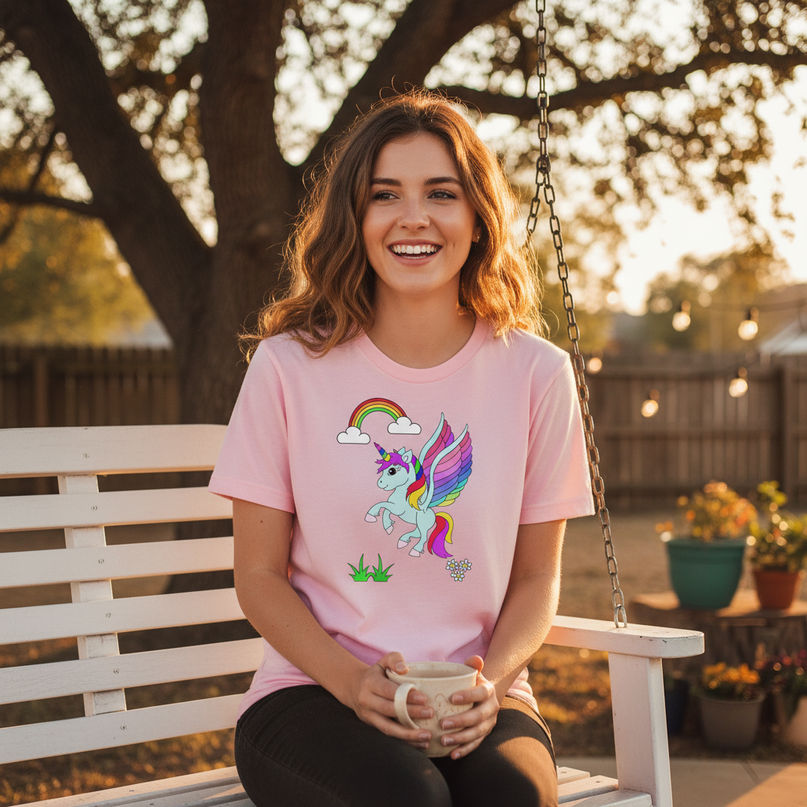unicorn family shirts - in-use
