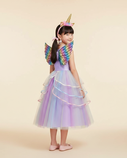 unicorn fancy dress costume - back