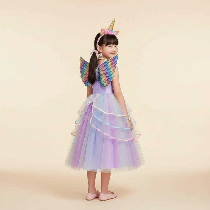 unicorn fancy dress costume - back