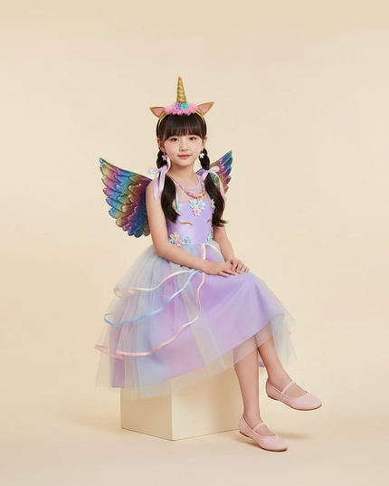 unicorn fancy dress costume - sitting