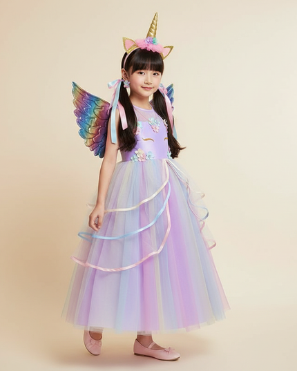 unicorn fancy dress costume - three-quarter