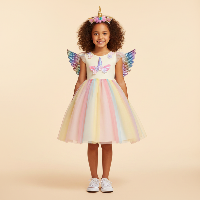 unicorn fancy dress - detail