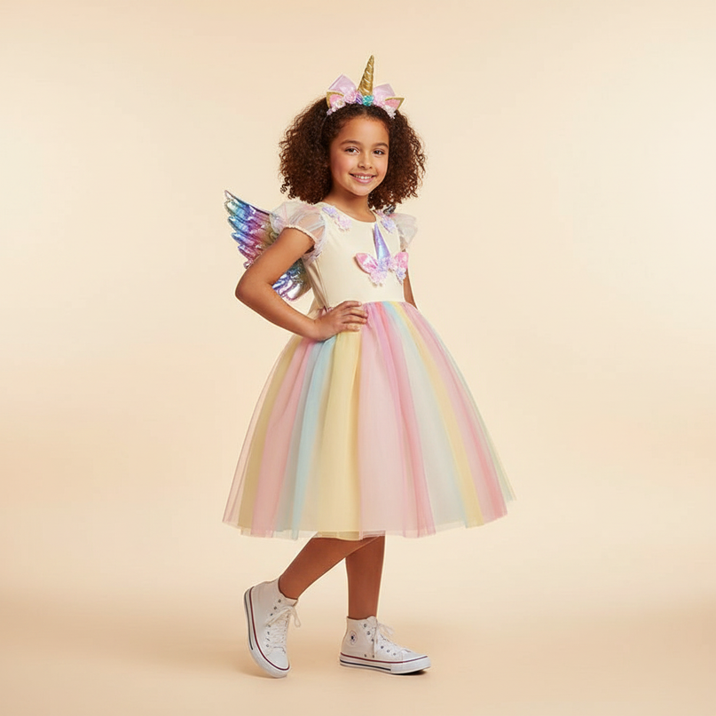 unicorn fancy dress - front