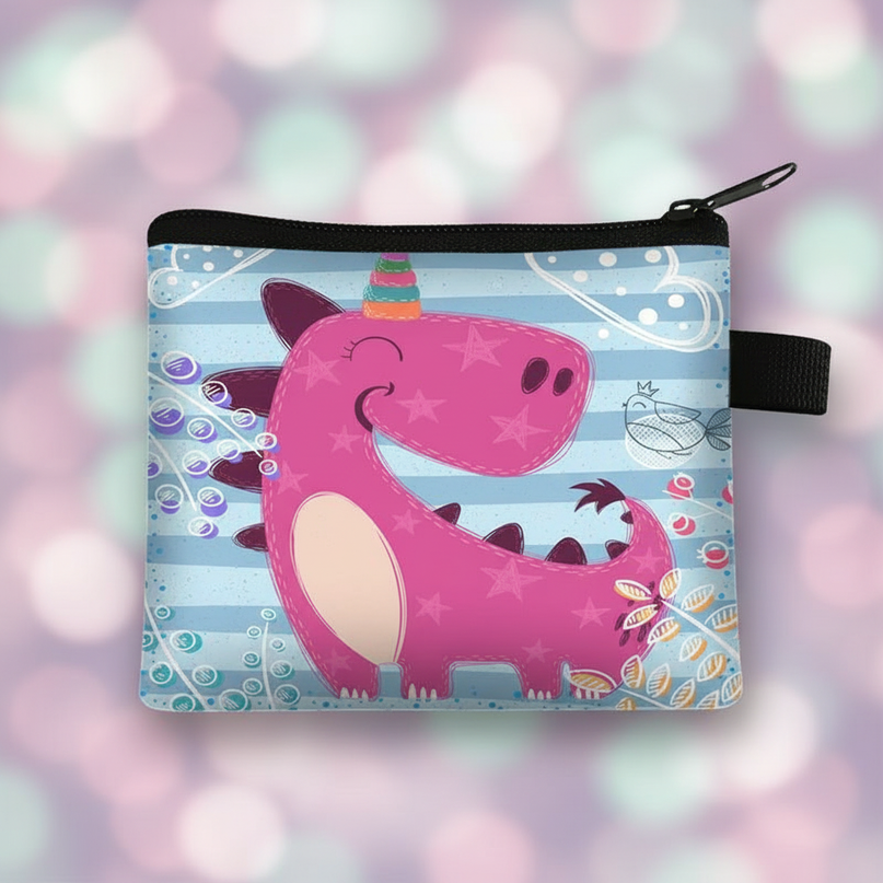 unicorn fantasy print purse - detail