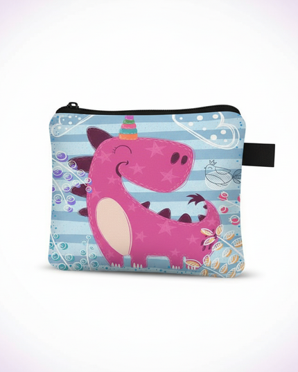unicorn fantasy print purse - white-bg
