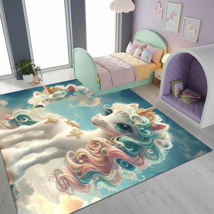 unicorn fantasy rug - lifestyle