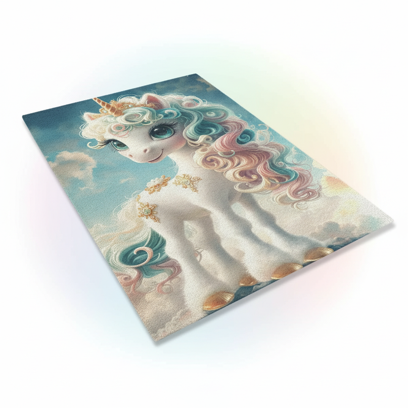 unicorn fantasy rug - white-bg