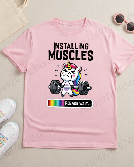 unicorn festival shirt - flat-lay