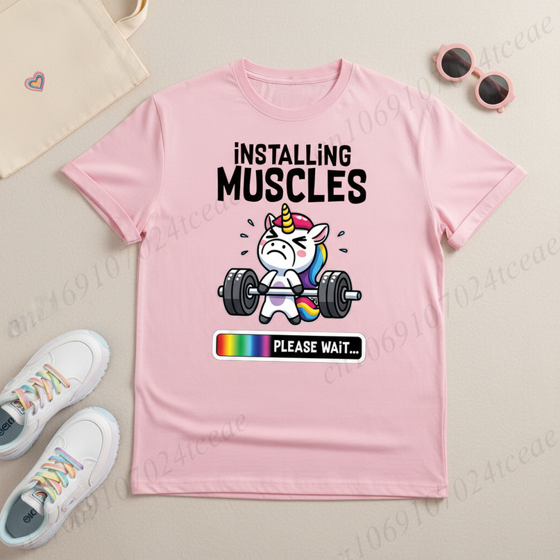 unicorn festival shirt - flat-lay