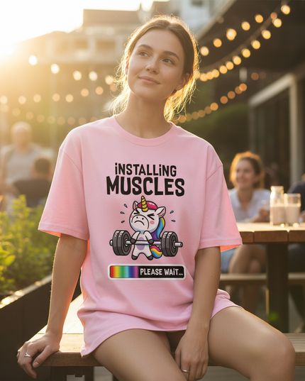 unicorn festival shirt - in-use