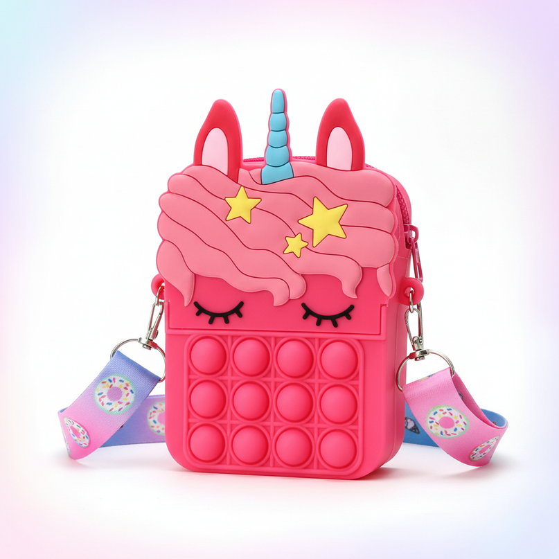 unicorn fidget purse - white-bg