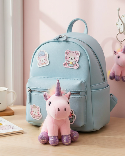 unicorn figure keychain - lifestyle