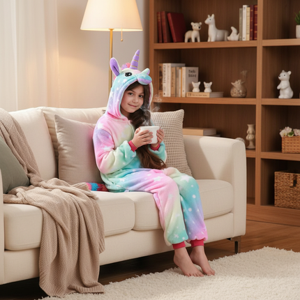unicorn fleece onesie - lifestyle