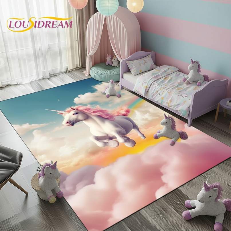 unicorn floor rug - lifestyle