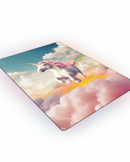 unicorn floor rug - white-bg