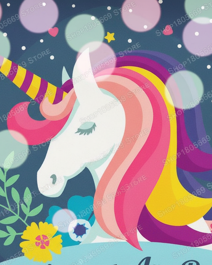 unicorn floral coin purse - detail