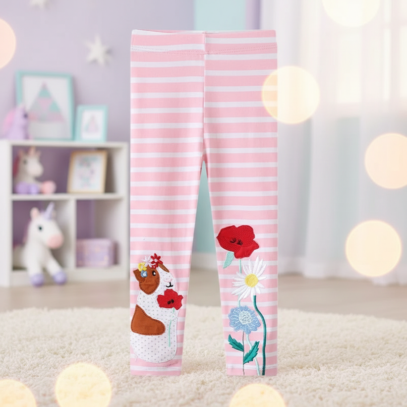 unicorn floral leggings - lifestyle