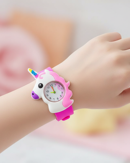 unicorn floral watch - in-use