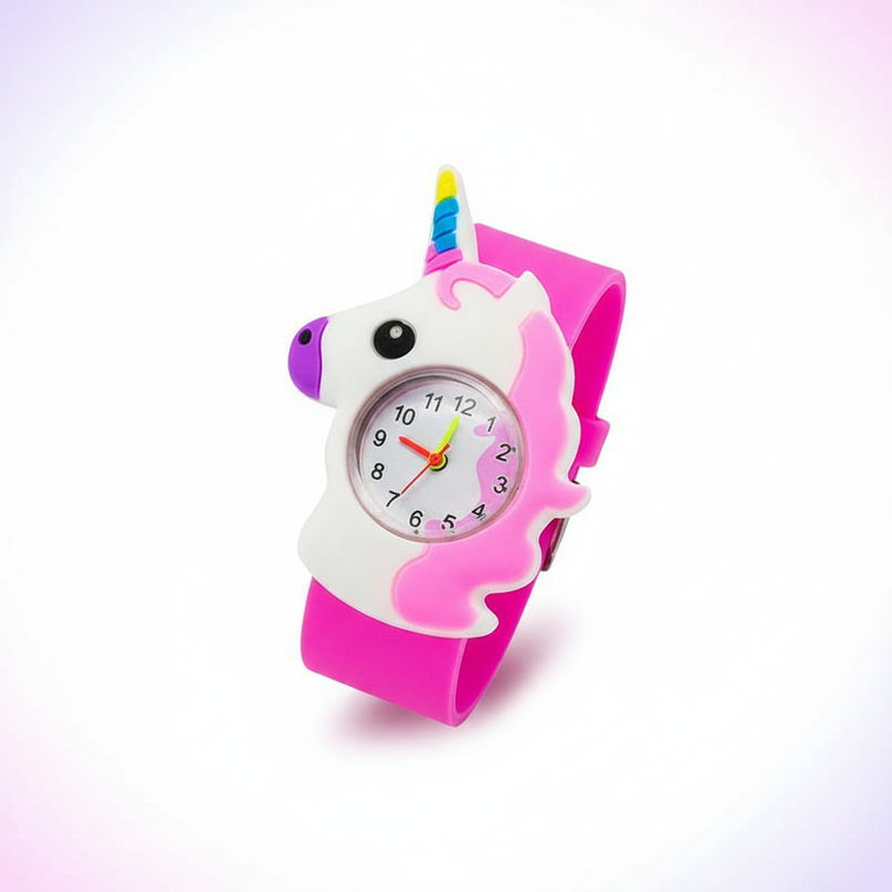 unicorn floral watch - white-bg