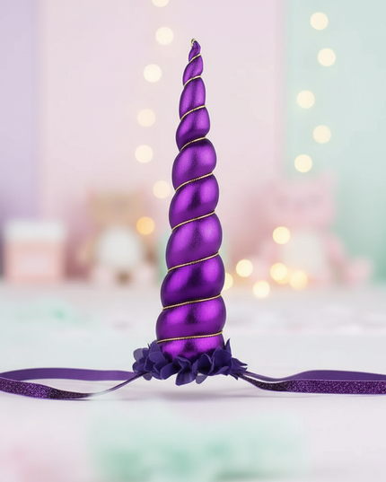 unicorn flower crown headband - lifestyle