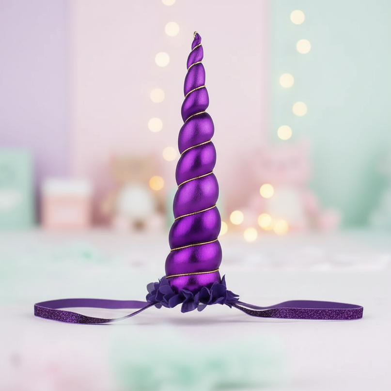 unicorn flower crown headband - lifestyle