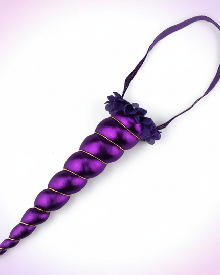 unicorn flower crown headband - white-bg