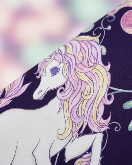 unicorn flower curtains - detail