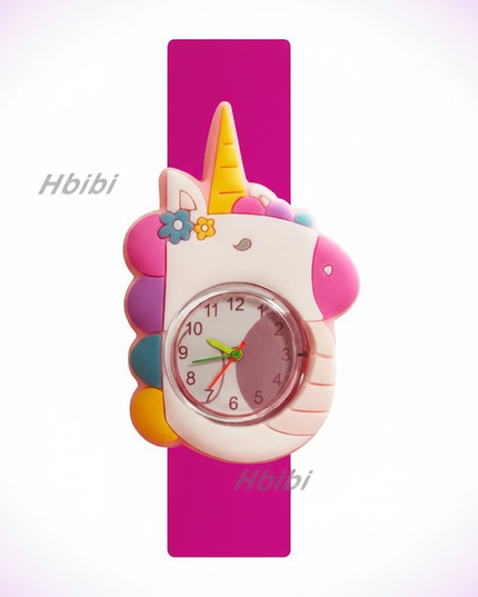unicorn flower watch - white-bg