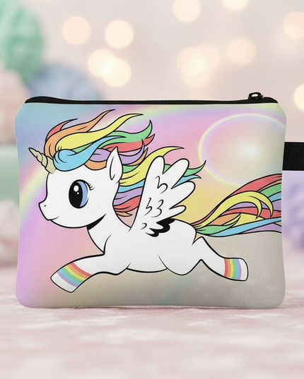 unicorn flying print purse - lifestyle