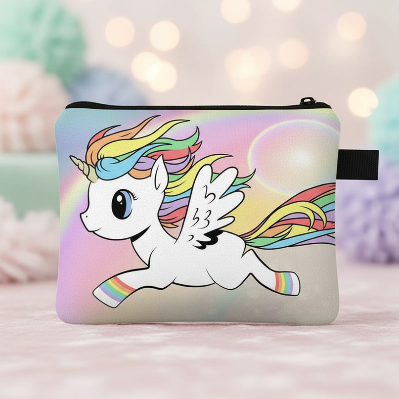 unicorn flying print purse - lifestyle