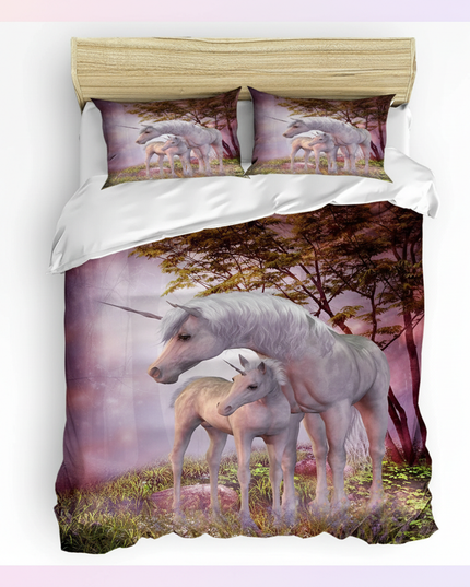 unicorn foal bedding - white-bg