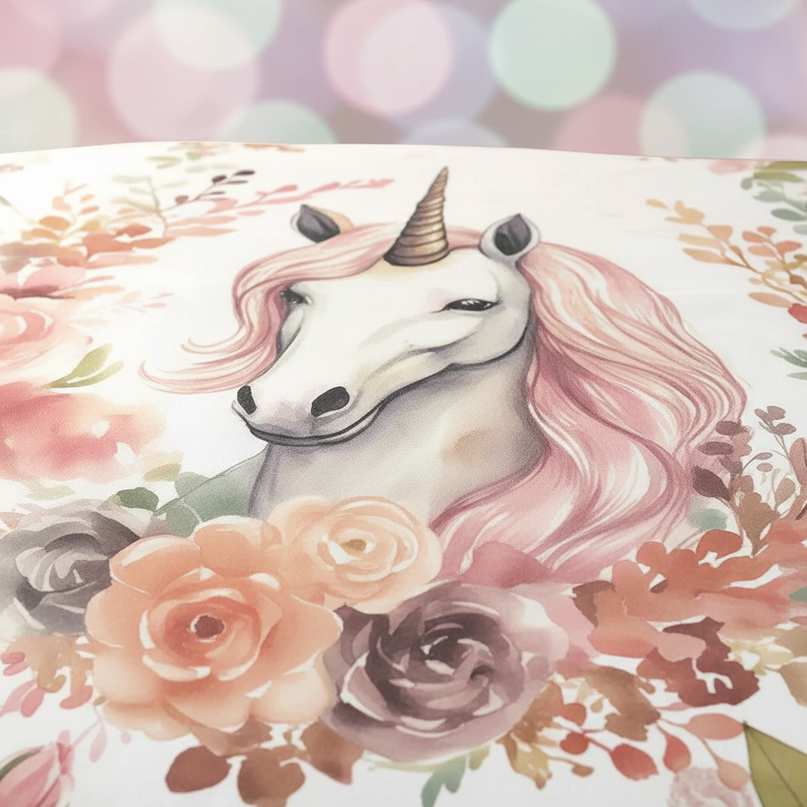 unicorn full size bedding - detail