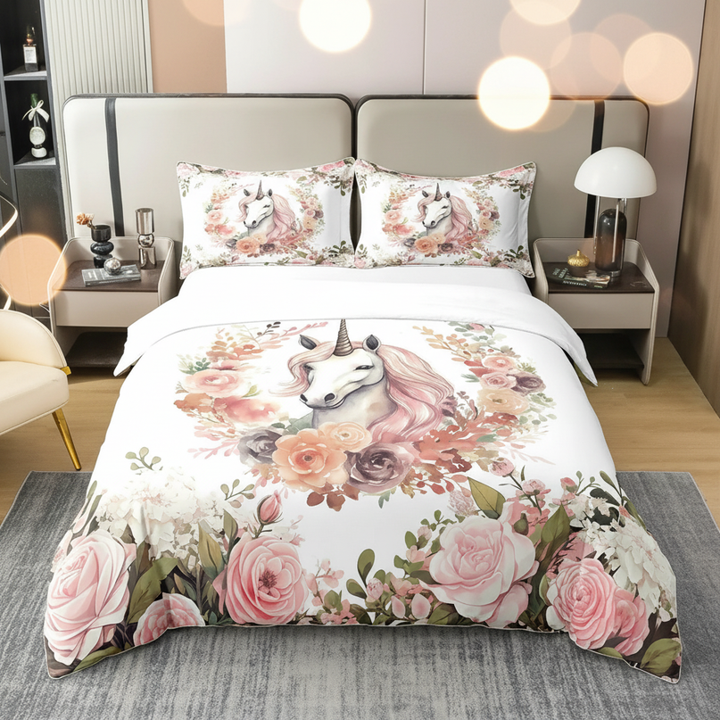 unicorn full size bedding - lifestyle