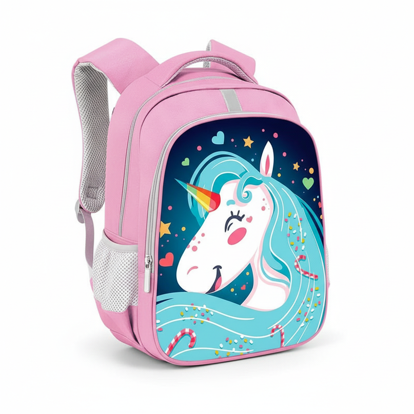 unicorn fun backpack for school - white-bg