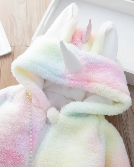 unicorn fur coat - detail