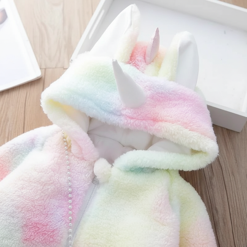unicorn fur coat - detail