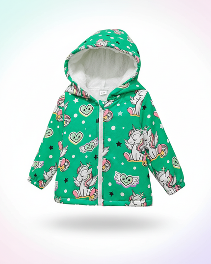 unicorn fur jacket - white-bg