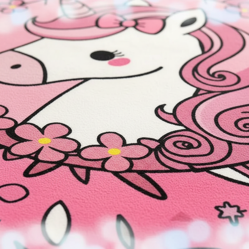 unicorn fur rug - detail