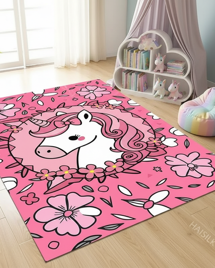 unicorn fur rug - lifestyle